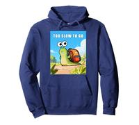Too Slow to Go - Funny School Snail Teacher Student Cartoon Sweat à Capuche