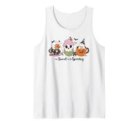 Too Sweet to Be Spooky Ghost Cupcake Citrouille Halloween Candy Débardeur