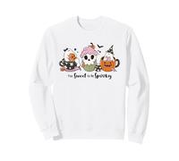 Too Sweet to Be Spooky Ghost Cupcake Citrouille Halloween Candy Sweatshirt