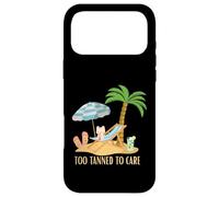 Too Tanned to Care Chemise Humoristique de Vacances Coque pour iPhone 17 Pro Max