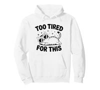Too Tired for This Funny Cat Cartoon Cool Kitty Lunettes de Soleil Sweat à Capuche