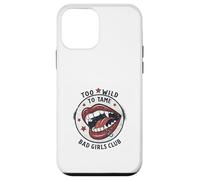 Too Wild to Tame Vampire Lips Style rétro Pop Art Coque pour iPhone 12 Mini
