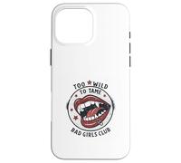 Too Wild to Tame Vampire Lips Style rétro Pop Art Coque pour iPhone 16 Pro Max