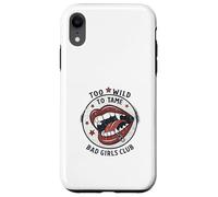 Too Wild to Tame Vampire Lips Style rétro Pop Art Coque pour iPhone XR