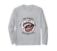 Too Wild to Tame Vampire Lips Style rétro Pop Art Manche Longue