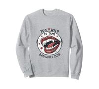 Too Wild to Tame Vampire Lips Style rétro Pop Art Sweatshirt