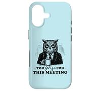 Too Wise for This Meeting Coffee Humour Office Colleger Coque pour iPhone 17