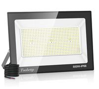 toobettp 500W Projecteur LED Extérieur, Spot LED Extérieur 50000LM Blanc Froid 6500K Eclairage Extérieur IP66 Imperméable Super Lumineux pour Garage Jardin Terrasse Parking