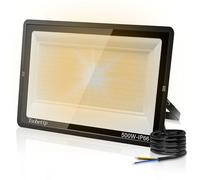 toobettp 500W Projecteur LED Extérieur, Spot LED Exterieur 50000LM Super Lumineux 3500K Blanche Chaude Éclairage de Sécurité Extérieur IP66 Imperméable pour Garage Jardin Terrasse Parking
