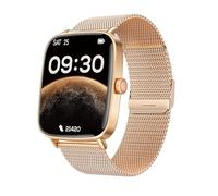 TOOBUR Montre Connectée Femme, Montre de Sport Tendance, Montre Running Podometre, Montre Connectée Santé/Cardio/Sommeil, Smartwatch Compatible Android/iOS, Répondre Appels, Étanche IP68, Doré
