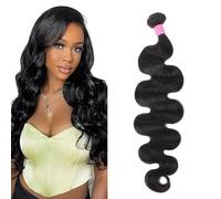 TOOCCI Tissage Bresilien Mèches Bresiliennes Cheveux Naturel Human Hair Vierges Human Hair 8A Naturelles 90g-95g Très bon Produit Qualité Super Doux (BOBY WAVE, 20 Pouces)