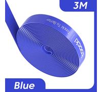 Toocki 1-5M organisateur de câble bureau bien rangé gestion de fil enrouleur Clips support de câble pour souris clavier écouteur protecteur de cordon - Type 3M Blue