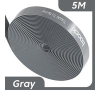 Toocki 1-5M organisateur de câble bureau bien rangé gestion de fil enrouleur Clips support de câble pour souris clavier écouteur protecteur de cordon - Type 5M Gray