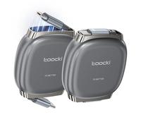 toocki 100W Cable USB C Rétractable [1M, 2Pack] PD 3.0 Câble de Charge Rapide avec fente Magnétique pour Voyager, Voiture, 4 Longueurs Prédéfinies pour iPhone 17/16/15, Galaxy S25/S24