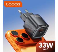 Toocki 33W USB Type C GaN chargeur pour iPhone 17 16 15 iPad Xiaomi Samsung Huawei Galaxy Charge rapide PD Mini PPS chargeur de téléphone
