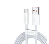 TOOCKI Câble USB-A vers USB-C 6A 120W 3m Nylon Tressé Compatible iPhone 16 15 Plus Pro Max MacBook Pro iPad Galaxy S24 Plus Ultra S23 S22