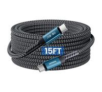 toocki Câble USB-C 240W, 4.5M, PD 3.1, Nylon Tressé, Droit Connecteur, Bleu