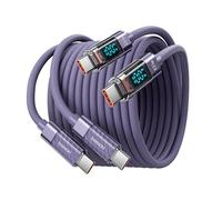 toocki Câble USB C vers USB C 100W [2M, Lot de 2] avec Écran LED, Violet