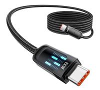 toocki Câble USB C vers USB C, 100W Charge Rapide PD avec LED Dynamique - 2M Cordon Tressé Renforcé, Compatible avec iPhone 17 Pro Max/16/16 Pro Max/15 Série/Galaxy S24 S23 / iPad/Huawei/Xiaomi/Switch