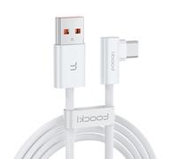 toocki Cable USB vers USB C Coudé 66W 2 M Cable Tressé Type C Charge Rapide Compatible pour Samsung Galaxy, Huawei Mate 60 Pro/Mate 50, Honor 70 Pro/ 70/60, Xiaomi 14