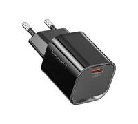 toocki Chargeur Secteur Rapide 20W USB-C avec GaN, Compact & Universel pour iPhone 17/16/15 Pro Max/Samsung S24 S23/iPad/Xiaomi/Huawei - Prise USB C & Sécurité Intelligente (Noir)