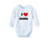 Toocool DJ-556 Body pour bébé à Manches Longues Motif I Love Mamma - Bleu - 6-9 Mois