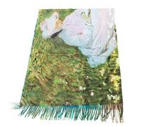Toocool Écharpe châle unisexe Klimt Van Gogh Kandinsky Monet avec célèbres tableaux 70x170 cm Châle Œuvres d'Art A001, Taille unique