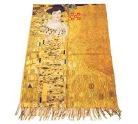 Toocool Écharpe étole unisexe Klimt Van Gogh Kandinsky Monet foulard avec des tableaux célèbres 70x170 cm Châle Oeuvres d'Art A001, W-9629 Portrait, Taille unique