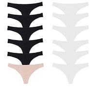 Toocool - Ensemble 12 Pièces : Culotte Élastique, Culotte Tanga et Culotte Brésilienne en Coton Femme, Lot Culottes Femme Coton 534-12 [S-M, Fantasie 1]