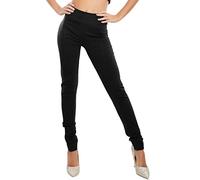 Toocool Pantalon femme élégant Cigarette classique d'hiver Basic VI-1618, Noir , L