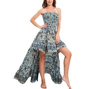 Toocool - Robe femme Gipsy Boho Chic robe asymétrique queue Ibiza Mare SAR-14 - Multicolore - Taille unique
