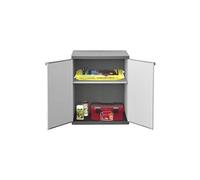 TOOD Armoire de rangement basse en resine 1 tablette