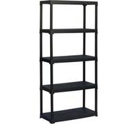 Etagère plastique TOOD - 5 tablettes - h176x90x40 - 30 kgs par tablette