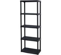 Etagère en résine TOOD - 5 tablettes - Noir - 60x30xH 176 cm