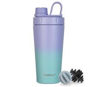 TOOFEEL Shaker de protéines isotherme - 591 ml à double paroi sous vide en métal, garde froid/chaud, sans BPA, étanche