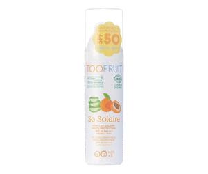 TOOFRUIT Lait solaire SPF 50 - Haute protection solaire pour le visage et le corps - Imperméable - Hydratant - 100 ml