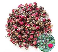 TooGet Les Bourgeons Roses Rouges Profonds Naturels Parfumés de Rose de Pétales de Rose Ont Séché Des Fleurs en Gros, Catégorie Comestible Culinaire - 115g