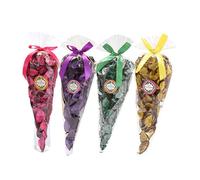 TooGet Lot de 4 sacs de pot-pourri parfumés à la rose, au jasmin, à la lavande et au citron - Fleurs séchées - Sachet de parfum naturel pour la maison - 158,8 g