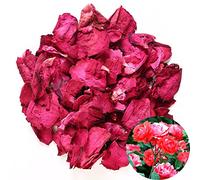 TooGet Pétales de Roses Rouges Naturelles séchées Fleurs séchées en Gros Meilleur pour la décoration des fêtes de Mariage, Le Bain, Le thé, la pâtisserie, Le Pot-pourri, l'artisanat - 2 OZ
