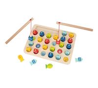 Tooky Toy Jeu d'Attrape Poissons en Bois Apprentissage des Lettres 29 el.