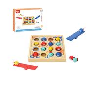 Tooky Toy jeu de plongée avec poissons TF980 en bois 19 pièces poissons volants tremplin multicolore