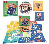 TOOKY TOY Jeu de puzzle Cube magnétique pour enfants 49 el.