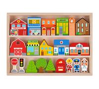TOOKY TOY Kit en bois et figurines Mias
