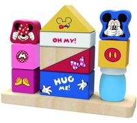 Tooky Toy Mickey & Minnie Mouse Jeu d'empilage en bois 12 pièces