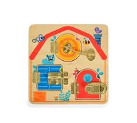 Tooky Toy - Planche De Motricité " Les Verrous" - A Partir De 3 Ans
