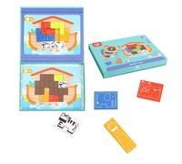 TOOKY TOY Puzzle logique magnétique Montessori Tetris Arche de Noé 26 el.