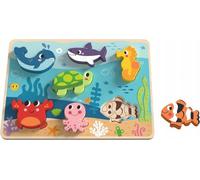 TOOKY TOY Puzzle Montessori en bois Sea World