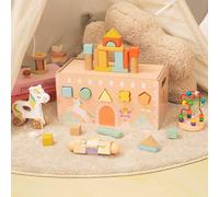 Tooky Toy Wooden Unicorn 6-In-1 Activity Set Multiple Taille unique Unisex