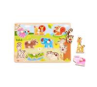 Tooky Toys - Puzzle d'encastrement pour Bébé ""Les Animaux"" - A partir de 18 mois