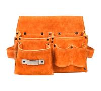 Tool Bags for Men - Heavy-Duty Cowhide Bag, Spacious Multi-Pocket Organizer, Utility Pouch | Suitable Electrician, Mechanic, Gardener, Plumber, Workshop, Camping, Outdoor Activities, Construct